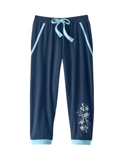 Pantacourt De Pyjama – Uni Marine -Boutique De Lingerie De Mode 703156 C01 zoomx vue6