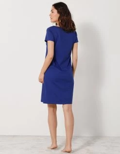 Chemise De Nuit Courte Manches Courtes Motif "rosaces" -Boutique De Lingerie De Mode 703208 C01 zoomx vue4