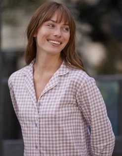 Pyjama Imprimé Carreaux - Col Tailleur -Boutique De Lingerie De Mode 703240 C02 zoomx vue6