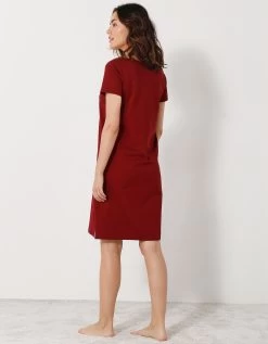 Chemise De Nuit Courtes Manches Courtes Motif «papillons» -Boutique De Lingerie De Mode 703280 C01 zoomx vue6