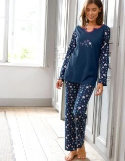 Pyjama Pantalon Imprimé Fleurs - Pur Coton
