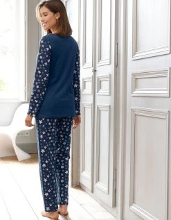 Pyjama Pantalon Imprimé Fleurs - Pur Coton 8 Pyjama Pantalon Imprimé Fleurs - Pur Coton -Boutique De Lingerie De Mode 703308 C03 zoomx vue3