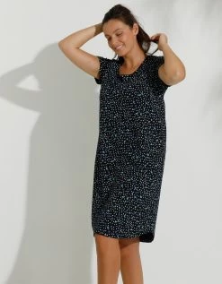 Chemise De Nuit Coton Imprimé "coeurs" -Boutique De Lingerie De Mode 703367 C01 zoomx vue3