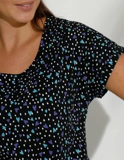 Chemise De Nuit Coton Imprimé "coeurs" -Boutique De Lingerie De Mode 703367 C01 zoomx vue7