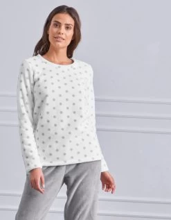 Pyjama Polaire Imprimé Pois Toucher Peluche Manches Longues 7 Pyjama Polaire Imprimé Pois Toucher Peluche Manches Longues -Boutique De Lingerie De Mode 703435 C00 zoomx vue3