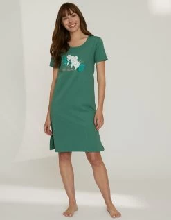 Chemise De Nuit Courte À Manches Courtes, Imprimé Koala 10 Chemise De Nuit Courte À Manches Courtes, Imprimé Koala -Boutique De Lingerie De Mode 703451 C01 zoomx vue3