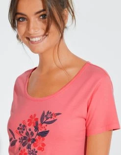 Chemise De Nuit Courte Imprimé Fleurs -Boutique De Lingerie De Mode 703458 C01 zoomx vue6