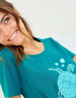 Chemise De Nuit Courte Imprimé Tortue 13 Chemise De Nuit Courte Imprimé Tortue -Boutique De Lingerie De Mode 703463 C01 zoomx vue5