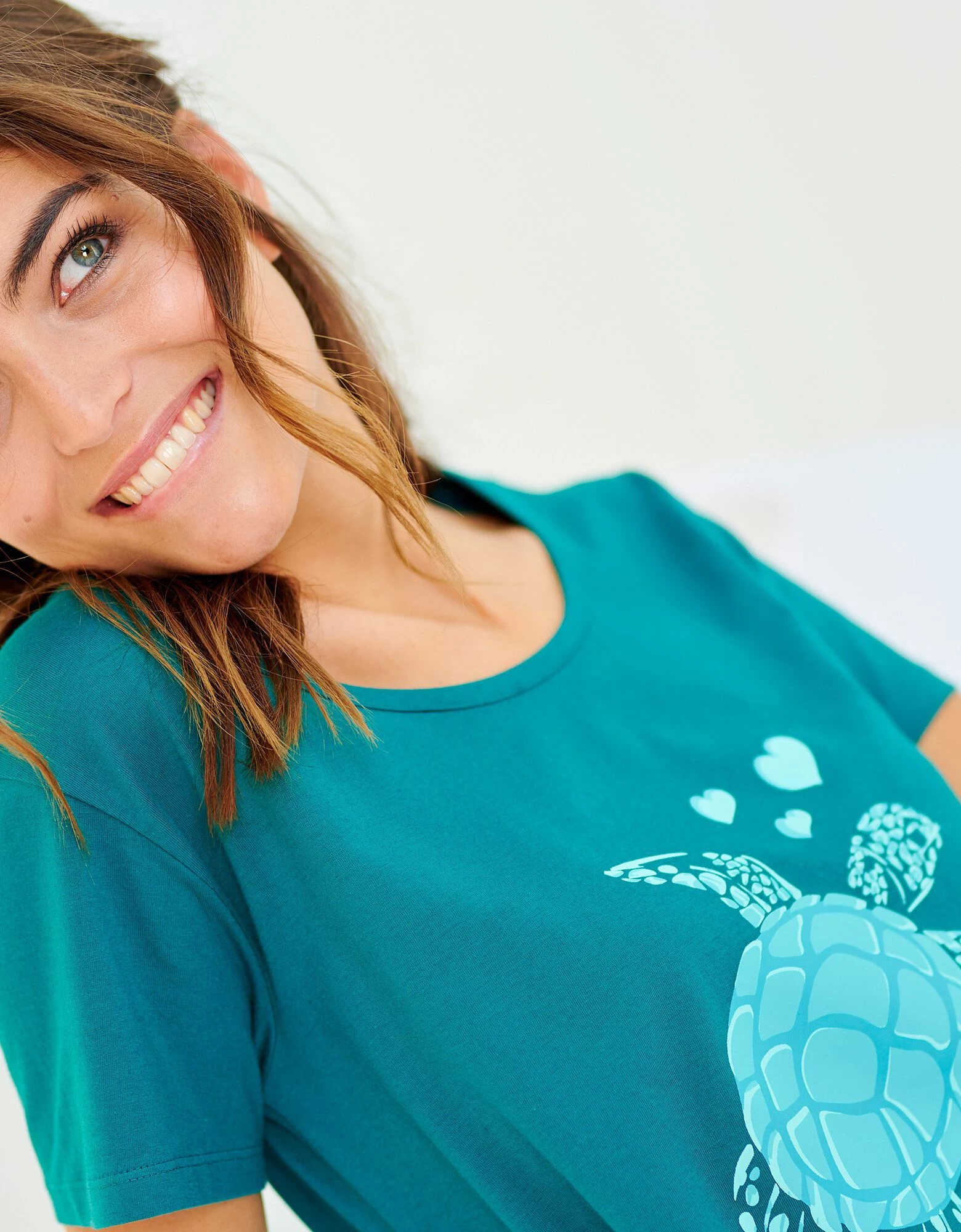 Chemise De Nuit Courte Imprimé Tortue 7 Chemise De Nuit Courte Imprimé Tortue – Image 5