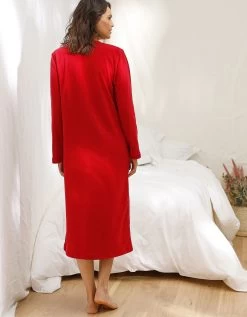 Chemise De Nuit Longue Nuages En Micro-polaire -Boutique De Lingerie De Mode 703472 C01 zoomx vue6