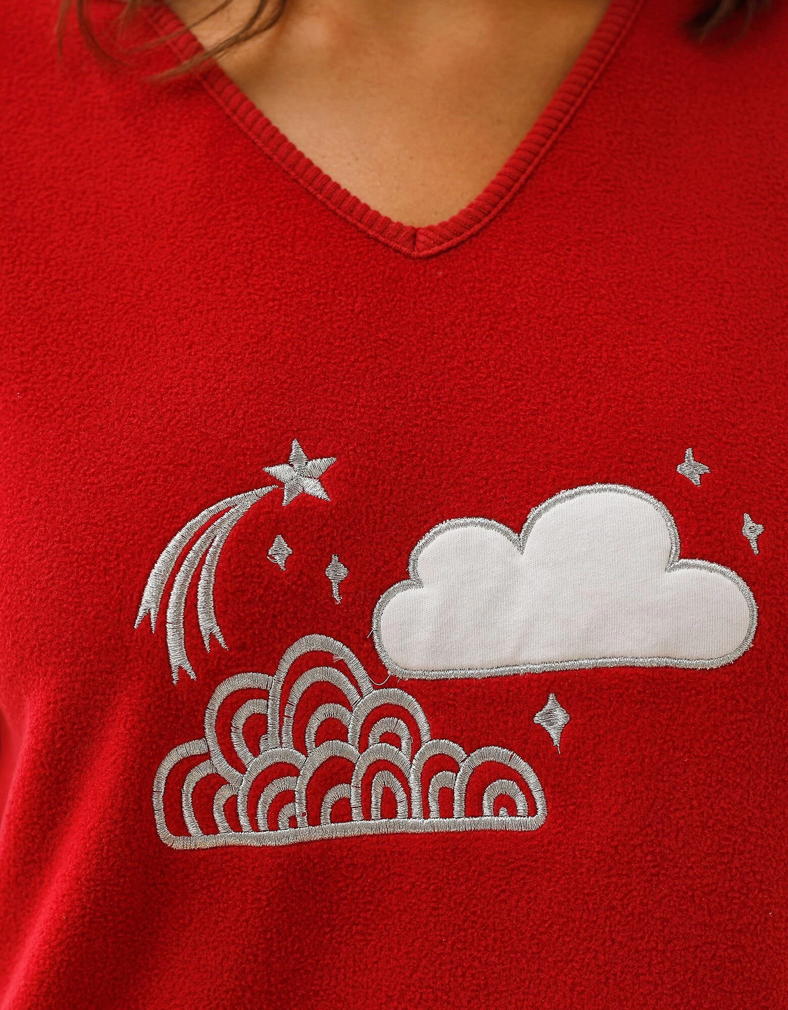 Pyjama Complet Nuages, Polaire Et Manches Longues 6 Pyjama Complet Nuages, Polaire Et Manches Longues – Image 4