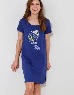 Chemise De Nuit Courte Imprimé "Wild And Free"(1) -Boutique De Lingerie De Mode 703475 C01 zoomx vue3