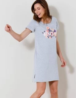 Chemise De Nuit Courte Imprimé "Rêveuse" 11 Chemise De Nuit Courte Imprimé "Rêveuse" -Boutique De Lingerie De Mode 703482 C01 zoomx vue4