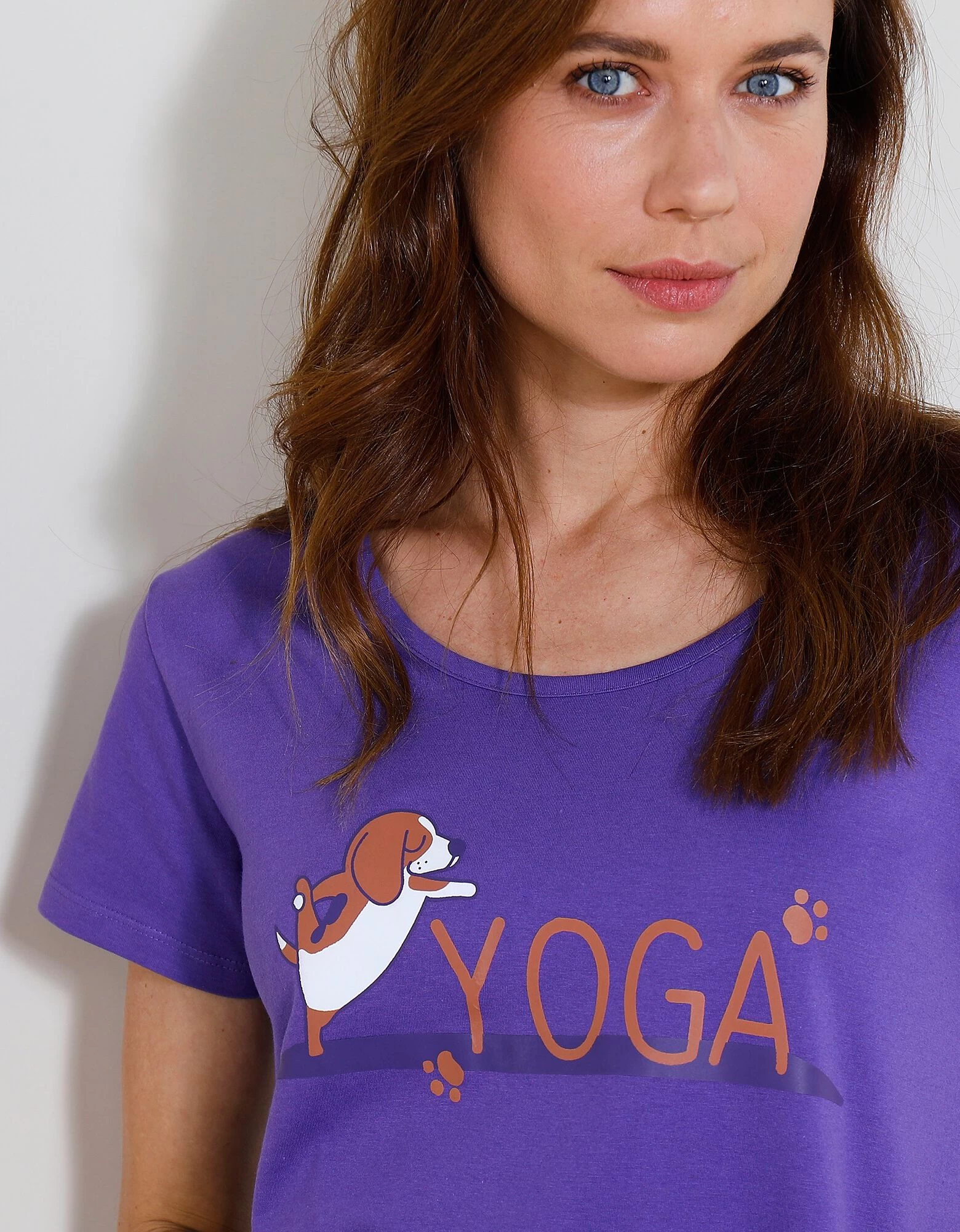 Chemise De Nuit Courte Imprimé "Yoga" 5 Chemise De Nuit Courte Imprimé "Yoga" – Image 3