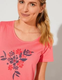 Chemise De Nuit Longue Imprimé "bouquet" -Boutique De Lingerie De Mode 703564 C01 zoomx vue3