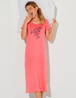Chemise De Nuit Longue Imprimé "bouquet" -Boutique De Lingerie De Mode 703564 C01 zoomx vue4