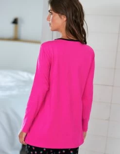 Tee-shirt Manches Longues Coton Uni Imprimé Placé "Enjoy" 11 Tee-shirt Manches Longues Coton Uni Imprimé Placé "Enjoy" -Boutique De Lingerie De Mode 703596 C01 zoomx vue3