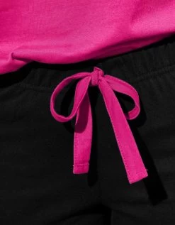 Pantalon Pyjama Coton Enjoy Uni Imprimé Placé -Boutique De Lingerie De Mode 703603 C01 zoomx vue4