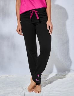Pantalon Pyjama Coton Enjoy Uni Imprimé Placé -Boutique De Lingerie De Mode 703603 C01 zoomx vue6