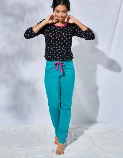 Pantalon Pyjama Coton Enjoy Uni Imprimé Placé 10 Pantalon Pyjama Coton Enjoy Uni Imprimé Placé -Boutique De Lingerie De Mode 703603 C02 zoomx vue3
