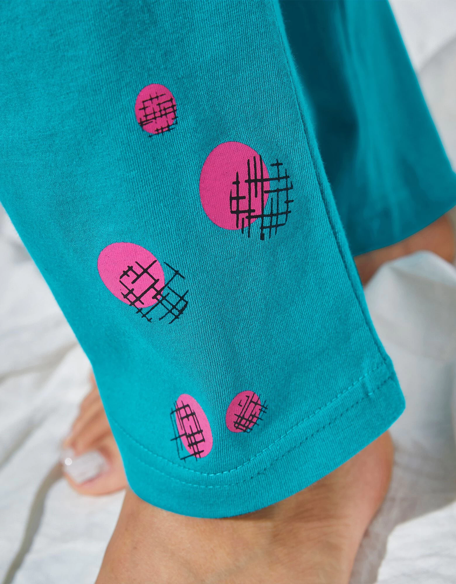 Pantalon Pyjama Coton Enjoy Uni Imprimé Placé 8 Pantalon Pyjama Coton Enjoy Uni Imprimé Placé – Image 6