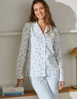 Pyjama Imprimé "tulipes" Col Tailleur Manches Longues -Boutique De Lingerie De Mode 703625 C00 zoomx vue3