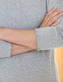 Tee-shirt Pyjama Manches Longues Uni Coton -Boutique De Lingerie De Mode 703631 C01 zoomx vue4