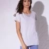 Tee-shirt Col Plumetis Manches Courtes 1 Tee-shirt Col Plumetis Manches Courtes -Boutique De Lingerie De Mode 703668 C01 zoomx