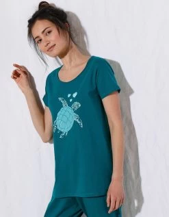 Pyjacourt Coton Manches Courtes Imprimé Placé « tortue De Mer » 11 Pyjacourt Coton Manches Courtes Imprimé Placé « tortue De Mer » -Boutique De Lingerie De Mode 703674 C01 zoomx vue3