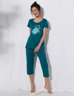 Pyjacourt Coton Manches Courtes Imprimé Placé « tortue De Mer » 12 Pyjacourt Coton Manches Courtes Imprimé Placé « tortue De Mer » -Boutique De Lingerie De Mode 703674 C01 zoomx vue4