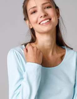 Tee-shirt De Pyjama Manches Longues Imprimé Base Fleurs -Boutique De Lingerie De Mode 703676 C00 zoomx vue3