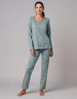 Tee-shirt De Pyjama Manches Longues Imprimé Base Fleurs 11 Tee-shirt De Pyjama Manches Longues Imprimé Base Fleurs -Boutique De Lingerie De Mode 703676 C03 zoomx vue3