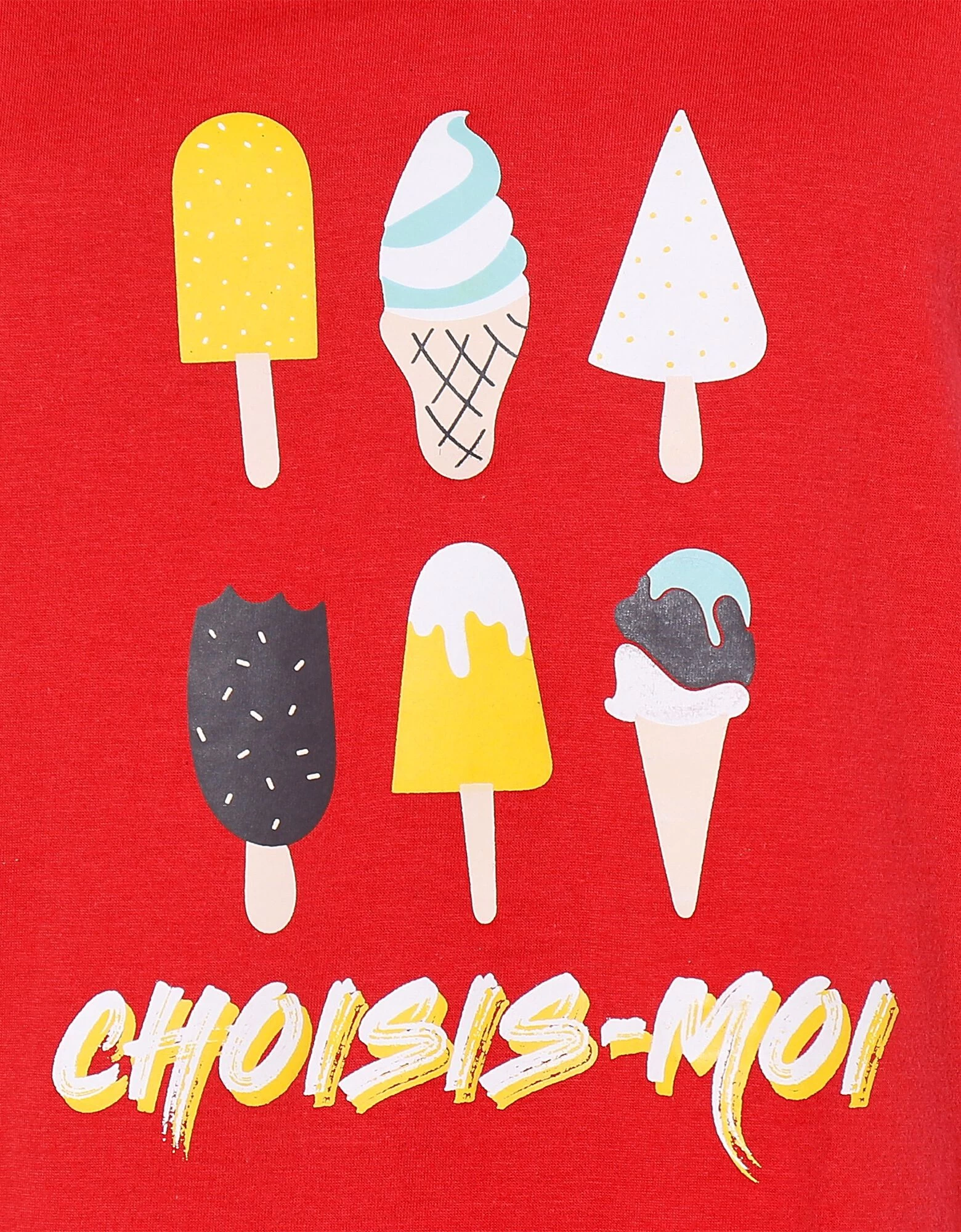 Chemise De Nuit Manches Courtes Imprimé « glaces » Et Message - Avec Pochon Assorti 5 Chemise De Nuit Manches Courtes Imprimé « glaces » Et Message - Avec Pochon Assorti – Image 4