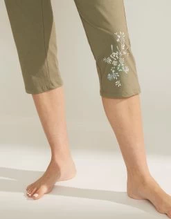 Pantacourt De Pyjama Imprimé Placé Fleurs -Boutique De Lingerie De Mode 703702 C00 zoomx vue4