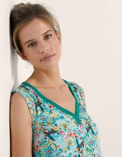 Chemise De Nuit Roméo Imprimée Toucan <br/> -Boutique De Lingerie De Mode 703712 C01 zoomx vue4