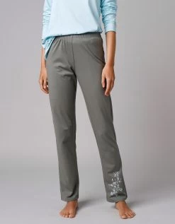 Pantalon De Pyjama Imprimé Placé Fleurs