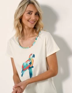 Pyjama Pantacourt Roméo Imprimé Toucan -Boutique De Lingerie De Mode 703720 C01 zoomx vue4