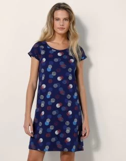 Chemise De Nuit Courte Imprimée Arty -Boutique De Lingerie De Mode 703721 C01 zoomx vue3