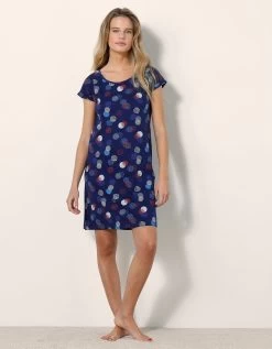 Chemise De Nuit Courte Imprimée Arty -Boutique De Lingerie De Mode 703721 C01 zoomx vue6