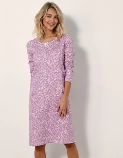 Chemise De Nuit Longue Imprimé Alessia -Boutique De Lingerie De Mode 703723 C01 zoomx vue6