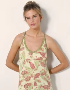 Nuisette Dos Macramé Imprimé Eglantine - Coton Modal 12 Nuisette Dos Macramé Imprimé Eglantine - Coton Modal -Boutique De Lingerie De Mode 703726 C01 zoomx vue4