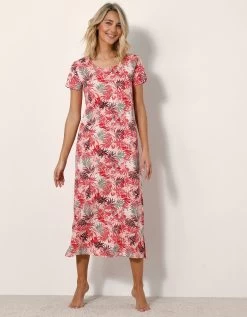 Chemise De Nuit Longue Imprimée - Coton Modal -Boutique De Lingerie De Mode 703739 C01 zoomx vue5