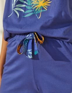 Short De Pyjama En Coton - Uni Tropical 11 Short De Pyjama En Coton - Uni Tropical -Boutique De Lingerie De Mode 703743 C01 zoomx vue4