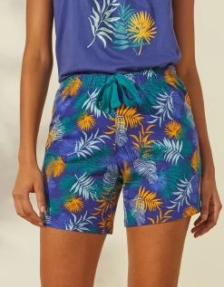 Short De Pyjama En Coton - Imprimé Tropical