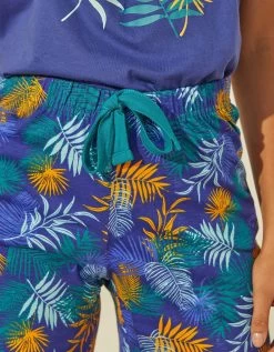 Short De Pyjama En Coton - Imprimé Tropical -Boutique De Lingerie De Mode 703744 C00 zoomx vue4