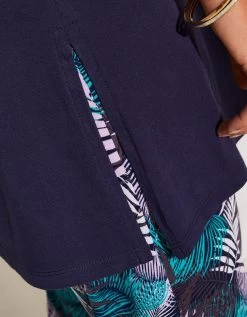 Pyjama Avec Pantacourt Imprimé Tropical -Boutique De Lingerie De Mode 703765 C01 zoomx vue5