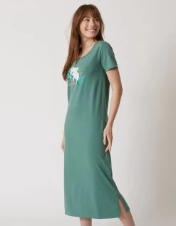 Chemise De Nuit Longue À Manches Courtes Imprimé Koala -Boutique De Lingerie De Mode 703805 C01 zoomx vue5