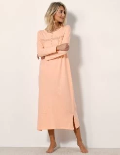 Chemise De Nuit Longue Manches Longues Unie 10 Chemise De Nuit Longue Manches Longues Unie -Boutique De Lingerie De Mode 703825 C00 zoomx vue4