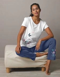 Tee-shirt Imprimé Placé Bucolique - Manches Courtes -Boutique De Lingerie De Mode 703842 C00 zoomx vue3