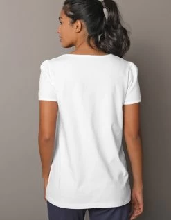 Tee-shirt Imprimé Placé Bucolique - Manches Courtes -Boutique De Lingerie De Mode 703842 C00 zoomx vue4